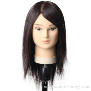 Mannequin Head Hair Styling Training Head Manikin Cosmetology Doll Head Straight Hairdressing Training Mode